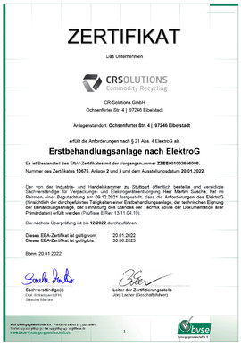 Cr-Solutions-Zertifikat-Erstbehandlungsanlage-Elektrog